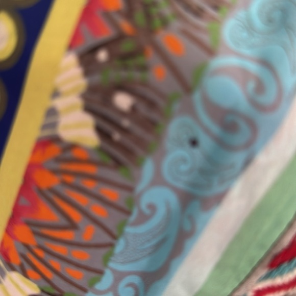 JONNY WAS silk REVERSIBLE kimono, butterflies, floral. Beading on trim - Picture 15 of 15